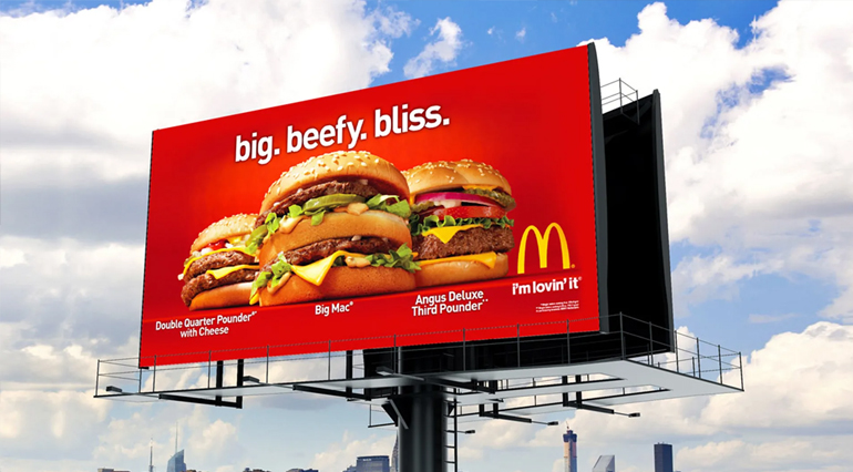 Branded hoarding by Unipole Advertising