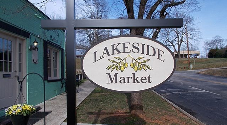 Custom fabricated wooden and metal signs