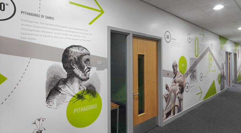 Indoor and outdoor branding project